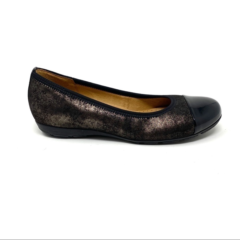 Gabor 161.67 shimmering cap toe ballet flats